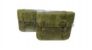 For Royal Enfield Bear 650 Genuine Leather Pannier Bags With Saddle Stays - SPAREZO